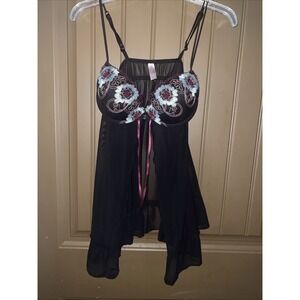 Inner Secrets Black  Lingerie Size Large